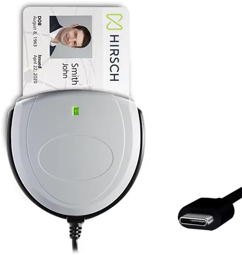 Identiv SCR3310v2.0 USB Smart Card Reader (USB C)