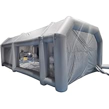 CNCEST Inflatable Paint Booth Portable Spray Booth, Upgraded Air Filter System, Car Painting Tent, Polishing, Waxing Coating Job Tent