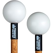 Timber Drum Co. Xylophone/Bell Mallets MADE IN U.S.A. Percussion Sticks for Glockenspiel, Blocks Hard Plastic Poly, 15.25"