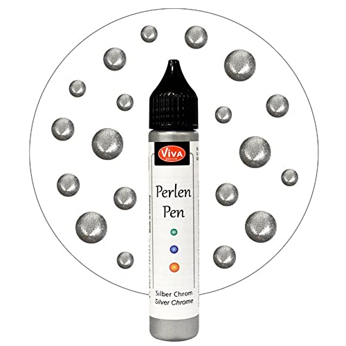 Viva Decor 25ml Pearl Pen, Silver Chrome