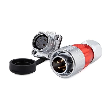 DH-20 M20 Waterproof Metal Housing, Cylinder Type, Aviation Connector for Signal or Power Connection (DH-20-5 pins)