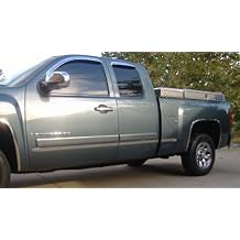MaxMate Made in USA! Compatible with 2007-2013 Chevy Silverado GMC Sierra Extended Cab 5.8" Bed Body Side Molding Trim 1.5" Wide 4PC