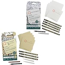 SAKURA Zentangle Tool Set - 12 Piece Set & Renaissance Tool Set - 12 Piece Set