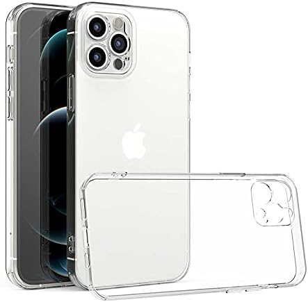 Ehr. iPhone 13 Pro Max Uyumlu Kamera Korumalı Darbe Önleyici Ultra Slim TPU Şeffaf Silikon Kılıf (Şeffaf, iPhone 13 Pro Max)