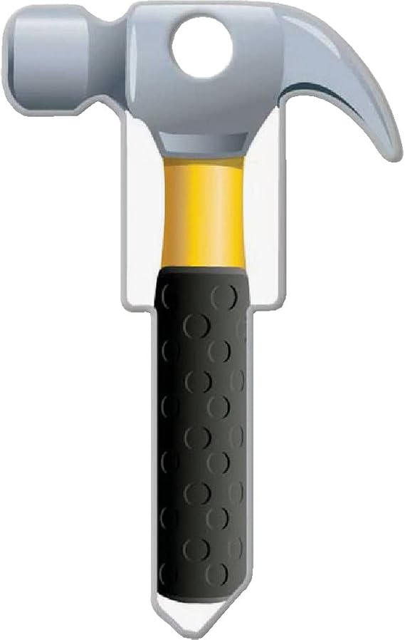 Lucky Line Key Shapes, Hammer, House Key Blank KW/11, 1 Key (B122K)