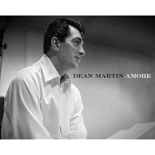 D. Martin in white shirt in recording studio 1953 Thats Amore 8x10 inch photo