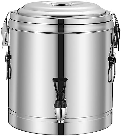 Stainless Steel Insulated Beverage Dispenser with Tap, Perfect for Catering and Serving Hot Drinks