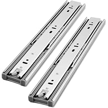 Gobrico 12 inch Drawer Slides 2 Pair,Soft Close Drawer Slides 3 Fold, Cabinet Drawer Slides Full Extension Drawer Slides, Heavy Duty Slide Rails, Side Mount Ball Bearing Tracks Guide Drawer Glides