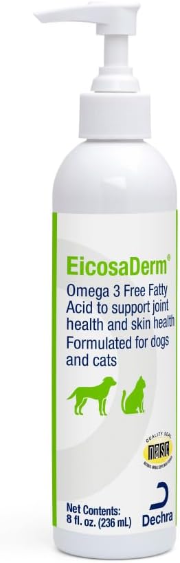 Omega 3 Liquid for Dogs and Cats, 8 oz | Supports Joint Health and Skin Health; Packaging May Vary