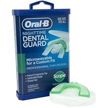 Oral-B Mouth Guard for Grinding Teeth at Night - Nighttime Dental Guard Moldable Night Guard with Scope Mint Flavor Less Than 3-Minutes for Custom Teeth Protection
