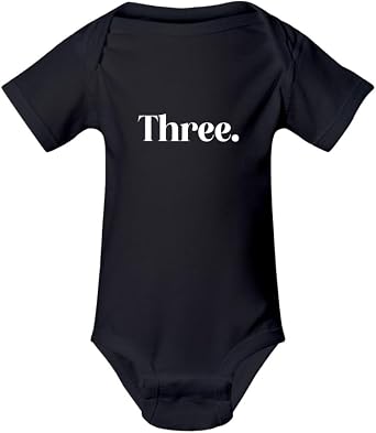 Three Infant Fine Jersey Bodysuit, 6M, Black