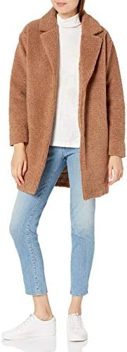 Amazon Essentials Womens Teddy Bear Fleece Oversized-Fit Lapel Jacket Previously Daily Ritual