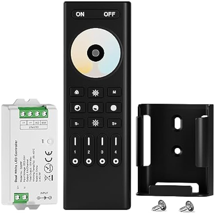 BTF-LIGHTING RF 2.4GHz Wireless Remote RC02RFB & C02RF Tuya Controller Kit 4 Zones Group Control 5050SMD FCOB COB SMD PWM CCT CW WW 3pin Dual White LED Strip DC5V DC12V DC24V