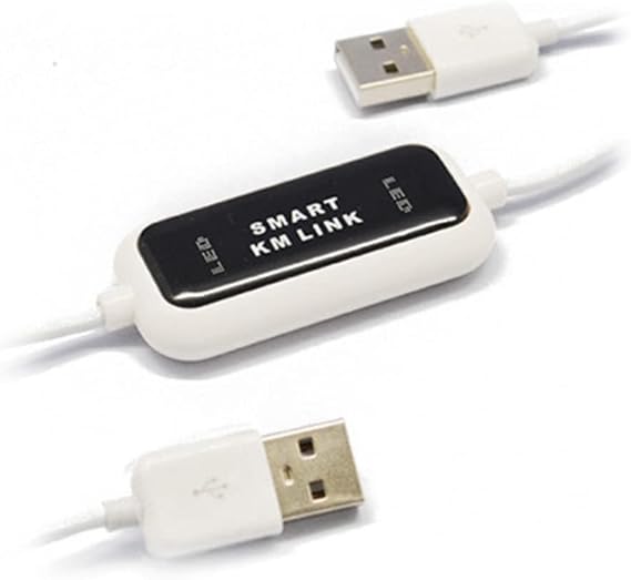 USB 2.0 KM Link PC to PC Smart KM Link Cable ABS Smart KM Link Cable Data File Transfer USB Switch