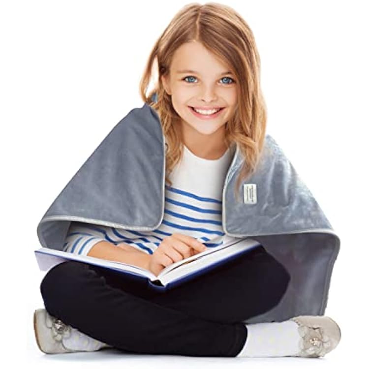 VAJOOCLL Faraday Blanket 30x40 in,Cotton Protection Blanket for Beds, Couches, Pregnancy and Babies Belly Faraday Throw Blue