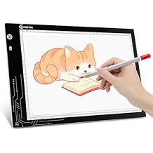 XIAOSTAR Rechargeable Light Box Drawing A4, Tracing Board with Adjustable Brightness for Artists, Animation Drawing, Sketching, X-ray Viewing A4-RCG