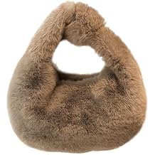 Tote Fluffy Bag Faux Fur Purses for Women Plush Handbag Cute Purse For Autumn And Winter