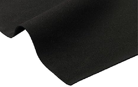 Closed Cell Neoprene Sponge Rubber Foam Sheet 1/16" x 44" x 58" (Black)