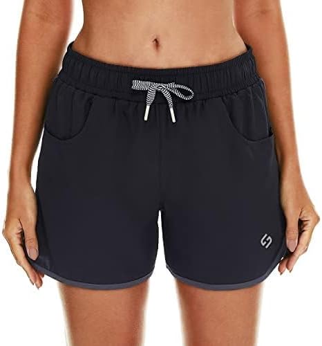 Women's 4" Swim Shorts Quick Dry Board Shorts Swimsuit Bottom with Pockets