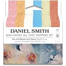 DANIEL SMITH Watercolor, 5ml tubes, Jean Haines All That Shimmers Set 6 Watercolor Tubes (total 6 pieces) 285610375, 0.17 Fl Oz (Pack of 6)
