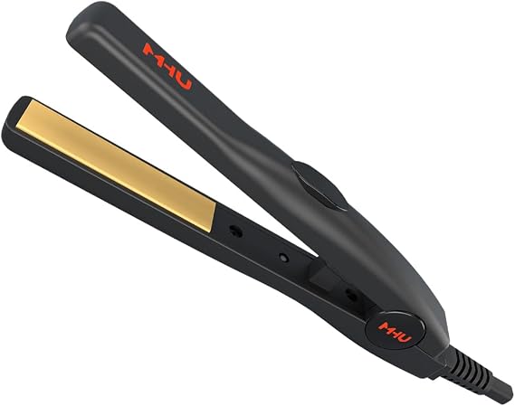 1/2 Inch Mini Hair Straightener for Short Hair/Curls Bangs | Ultra-Compact Travel Flat Iron with Ceramic Tourmaline Plate, Lightweight Portable Design for Precise Curls & Touch-Ups