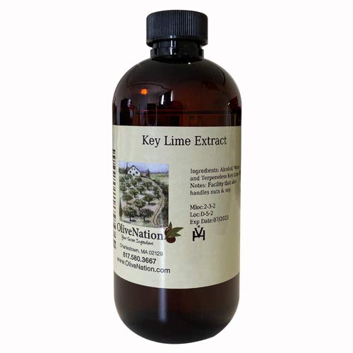 Pure Keylime Terpeneless Extract - Tart Citrus Flavor for Baking - Cooking - Beverages - Marinades - Terpene Free - Non-GMO - Kosher - Vegan - 4 oz