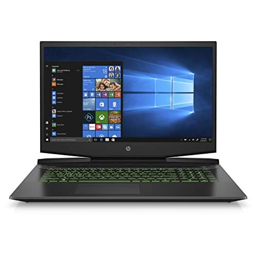 HP Pavilion 17-Inch Gaming Laptop, Intel Core i5-9300H, NVIDIA GeForce GTX 1050, 8GB RAM, 256GB Solid State Drive, Windows 10 17-cd0010nr, Black