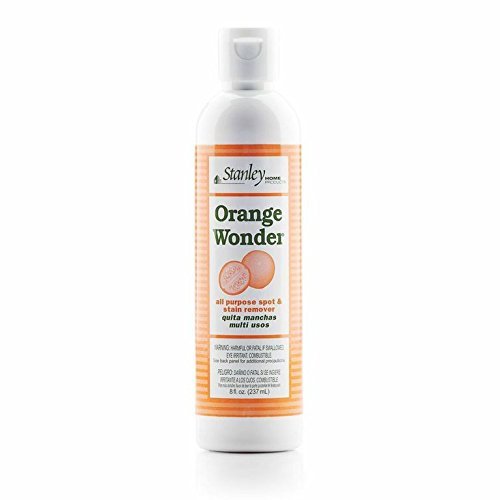Stanley Home Products Orange Wonder Spot & Stain Remover 8 oz For Fabric, Carpet, Upholstery & Hard Surfaces All-Purpose Cleaner Pack of 6