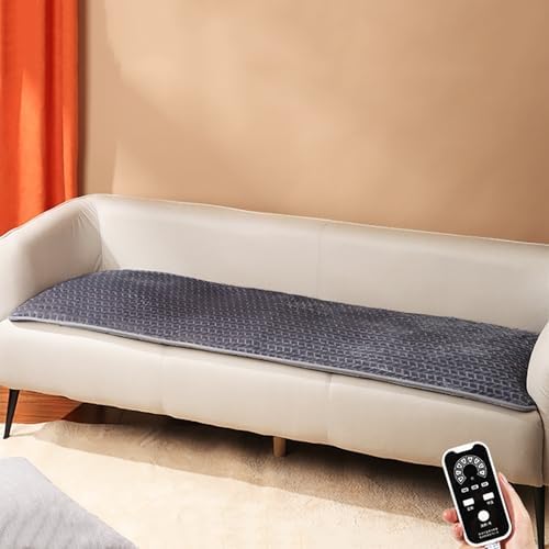 Heated Pad for Sofa and Bed, 8 Temperature Settings, 3 Timed Shutoff Settings, Heated Seat Cushion for Home, Beauty Salon