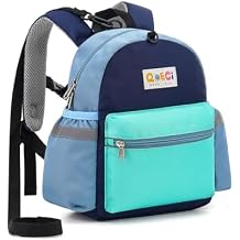 Toddler Backpack with Leash for Boys Girls Kids Kindergarten Nursery, 11 Baby Leash Backpack with Reflective, Toddler Bookbag with Anti-Lost Harness for Walking, Mint Blue
