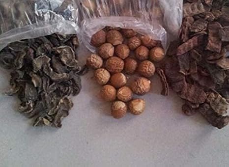Dry Whole Amla|Reetha|Shikakai|Soapnut|Gooseberry|Acacia Concinna (100gm Each)