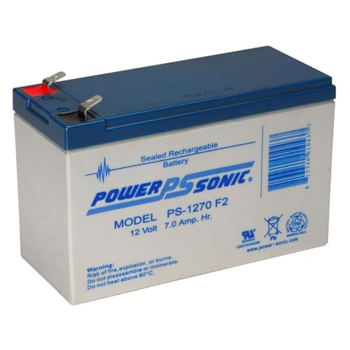 Power Sonic 12V, 7Ah, AGM, F2 Terminal, Replacement Battery Compatible with Avigo Extreme Electric Scooter
