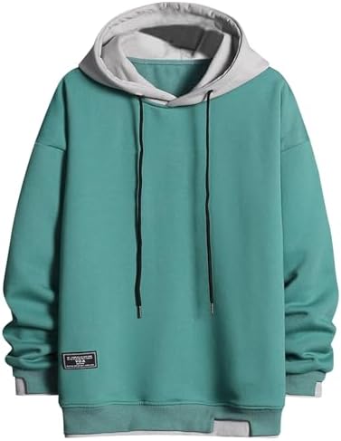 Muscularfit Mens Fashion Hoodies & Sweatshirts Casual Long Sleeve Knit Cotton Hooded Shirts Drawstring Gym Athletic Pullover