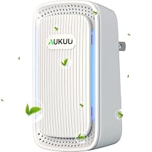 Air Ionizers (1 Pack)- Plug In Negative Ion Air Purifiers - Quiet Air Freshener for Home, Bedroom, Office, Basement - Portable Air Purifier Odor, Smoke, Dust, Pet Smell - Mini Air Cleaner Brown