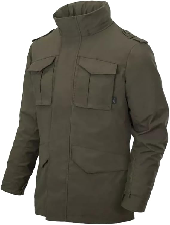 Helikon-Tex Men's Covert M-65 Jacket (US, Alpha, Large, Regular, Regular, Taiga Green)
