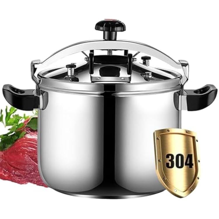 Pressure Cooker 15-50 Qt Stainless Steel, Commercial Very Large Pressure Cooker, Multi Explosion Proof Large Steamer Cooking Pressure Canners, for Home, Commercial Use,50L25L