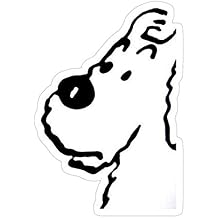 Decals Tintin's Dog (Snowy) - Simplicity Design, Tintin's Dog Snowy Sticker - Auto, Wall, Laptop, Cell, Truck Sticker for Windows, Cars, Trucks