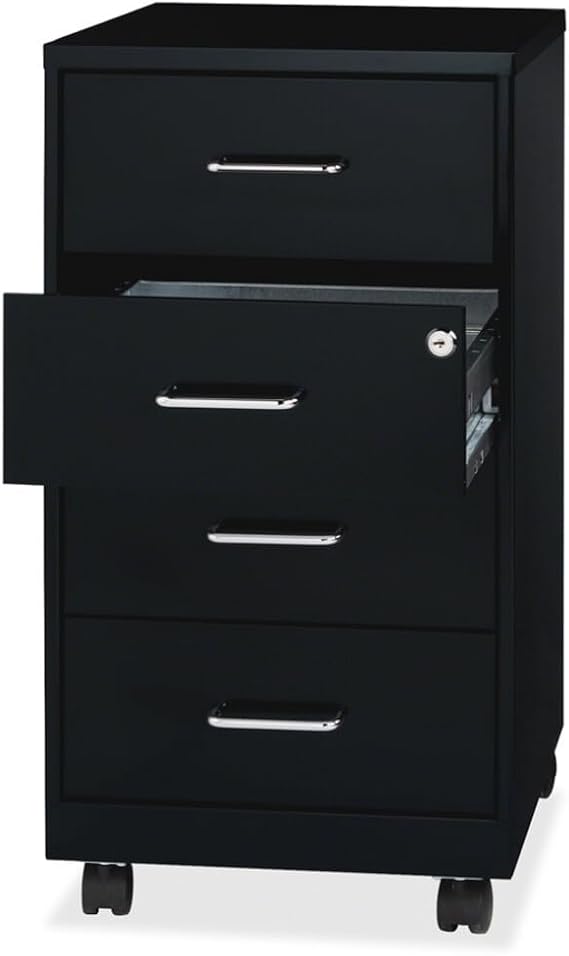 Lorell LYS 26-1/2" Mobile Storage Cabinet - 4-Drawer