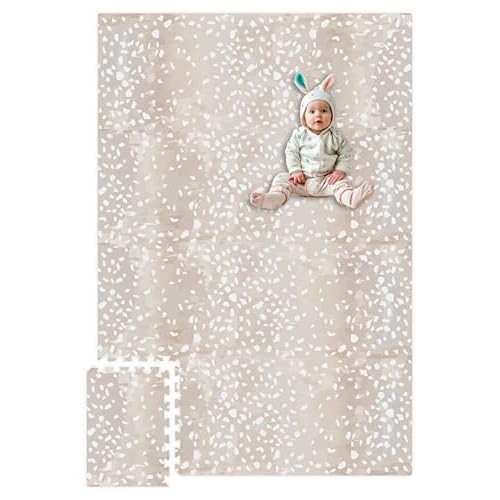 Premium Soft Foam Baby Play Mat 5.5 x 3.9 ft, Easy to Clean, 0.5 Thick Modern Terrazzo Design for Playrooms and Home Decor