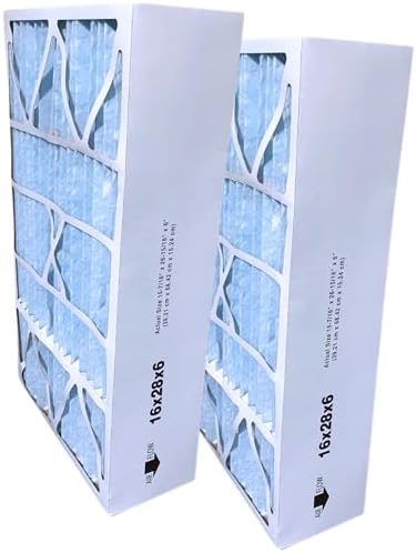 Atomic 16x28x6 MERV 11 401 Compatible Replacement Furnace Filter for Aprilaire and Space-Gard 2400-2 Pack