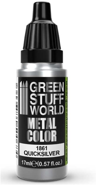 Green Stuff World - Metallic Paint Quicksilver 1861 for Models and Miniatures