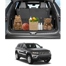 Cargo Net for Jeep Grand Cherokee 2011-2021, Karltys Trunk Net for Grand Cherokee Accessories Envelope Style Netting with Metal Hooks, Highly Elastic Trunk Cargo Organizer and Storage for Cherokee