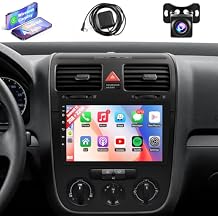 Leadfan Android Car Radio for Volkswagen Passat Jetta Tiguan Wireless CarPlay Android Auto, 10.1Inch Touch Screen Stereo for VW Jetta GPS Navi Bluetooth WiFi FM SWC AHD Camera