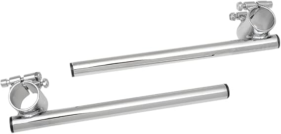 Emgo 7/8in. Steel Clip-on Handlebars - 36mm - Chrome, Handle Bar Size: 7/8in., Color: Chrome 23-93135