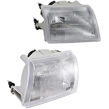 2 pcs Headlight Assembly, Left Right for Mazda B4000 1998 1999 2000 4.0L V6, for B2500 1998 1999 2000 2.5L l4