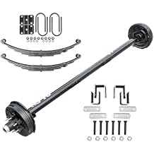 The Trailer Parts Outlet 6000 lb TK Heavy Duty Single Axle Kit with Suspension - 6K Capacity, 95" Hubface 80" Spring Center