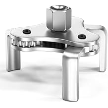 Universal Oil Filter Wrench Adjustable, from 2-1/2 inch to 4.5 inch 3 Jaw Oil Filter Removal Tool Set, Efficiency 2 Way Oil Filter Wrench