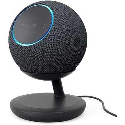 Echo Dot Max Bundle: Includes Amazon Echo Dot Max (newest model) | Graphite and Stand with USB-C charging ports | Graphite