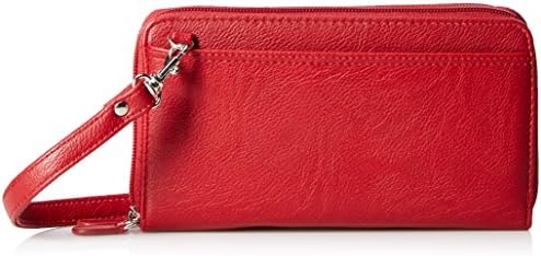 Buxton the Ultimate Double Zip Organizer Clip Color May Vary