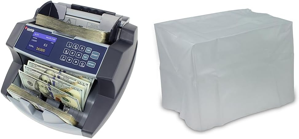 Cassida 6600 UVMG – USA Business Grade Money Counter & Dust Cover for Currency Counter Dust Cover